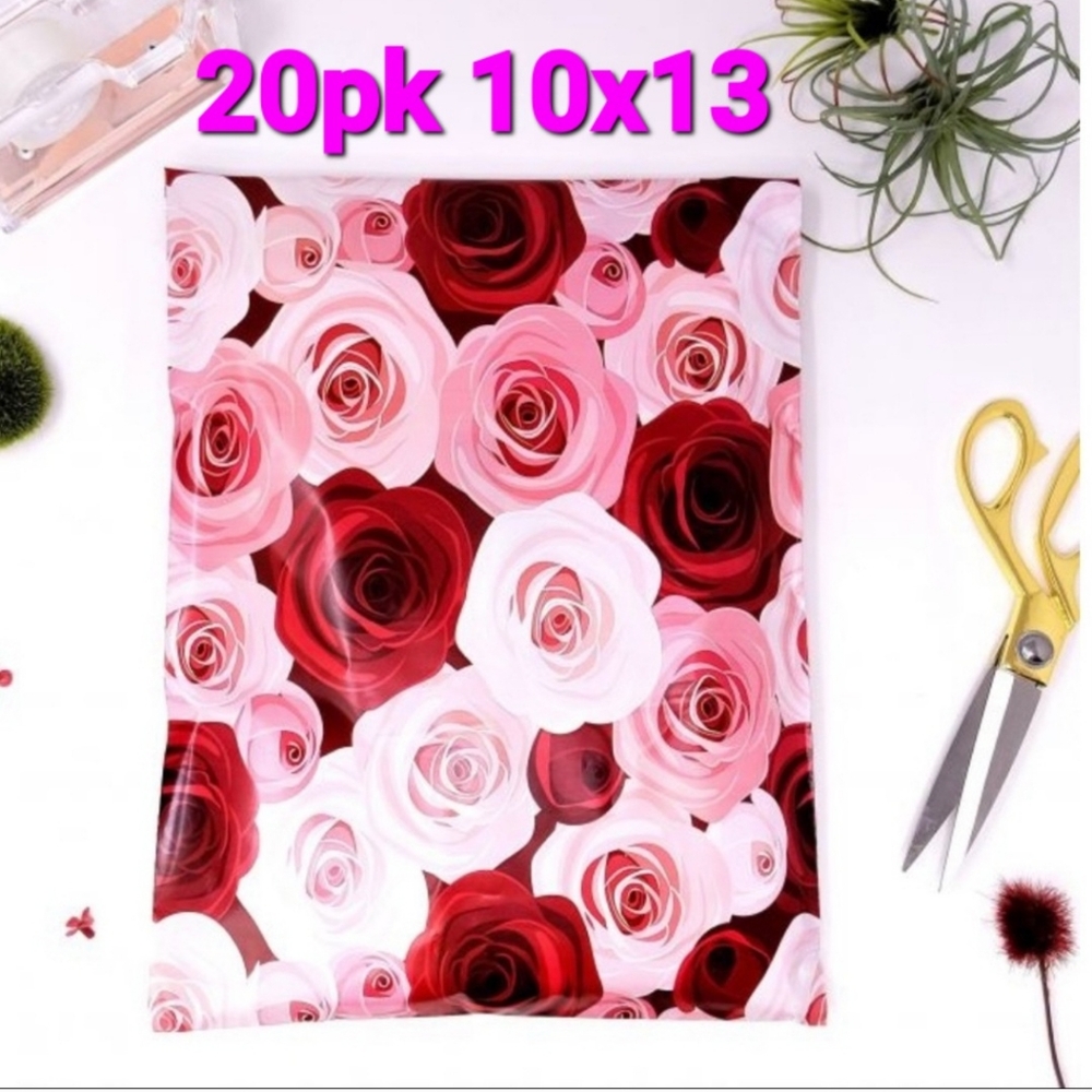 🌹 Rose 10x13 Poly mailers  20pk